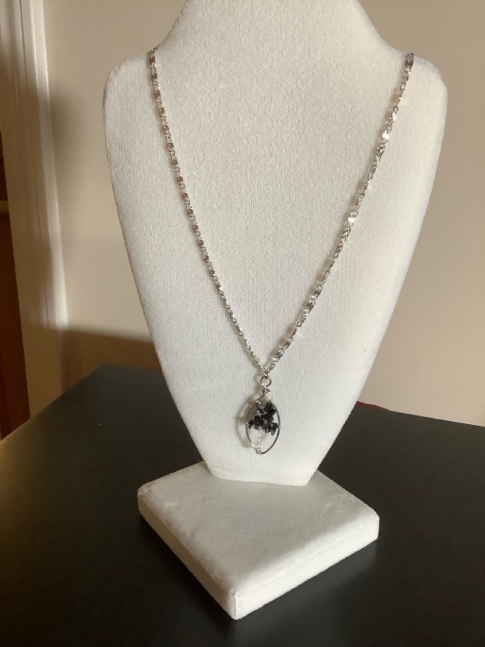 Sterling Silver wire wrapped Tree of Life on 22 inch Sterling Chain